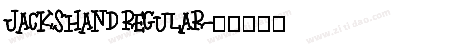 JacksHand Regular字体转换